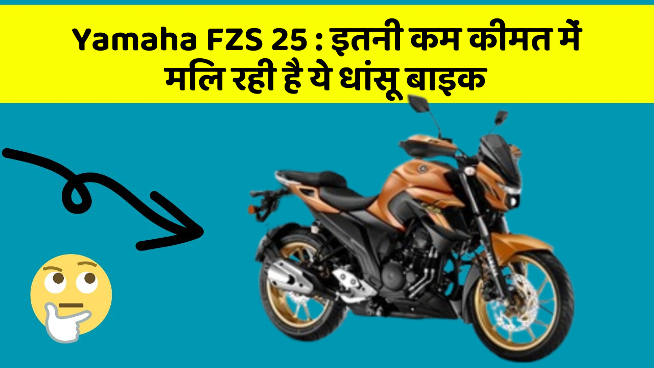 Yamaha FZS 25: इतनी कम कीमत में मिल रही है ये धांसू बाइक